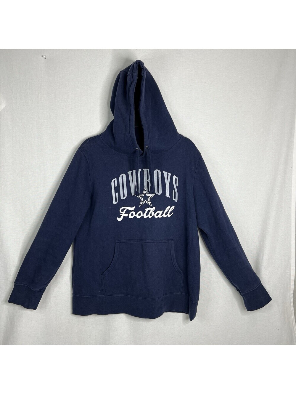 Dallas Cowboys Hoodie Men’s Large NFL Fanatics Navy Pro Line Pullover Sweatshirt